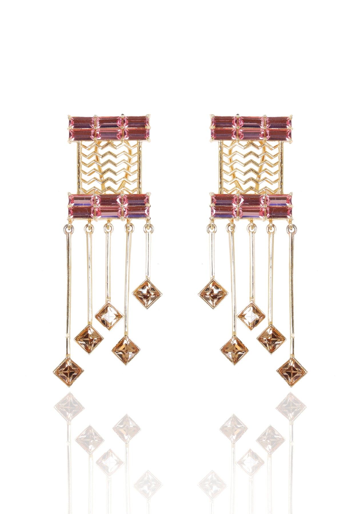 Buy Mesh Swarovski Danglers For Women Online at ScrollnShops